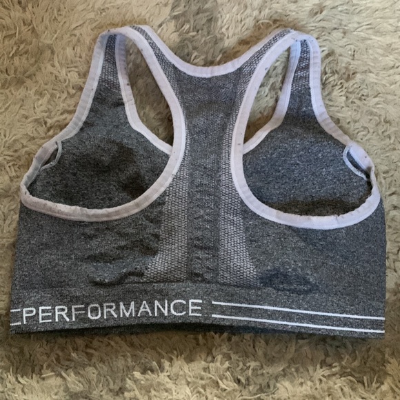 Sports bra, Calvin Klein brand, Gray white color, Small in size - Picture 2 of 2
